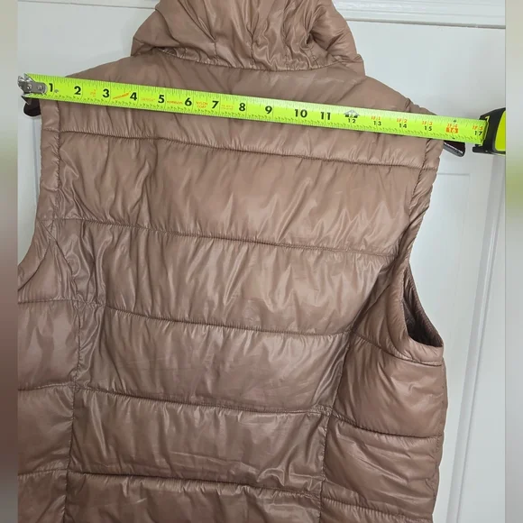Calvin Klein Women's Vest Performance Puffer Zipper Down Sliver Jacket Sz L - Picture 6 of 6